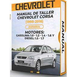 Manuale di officina Chevrolet Corsa (1998, 1999, 2000, 2001, 2002, 2003, 2004, 2005, 2006)
