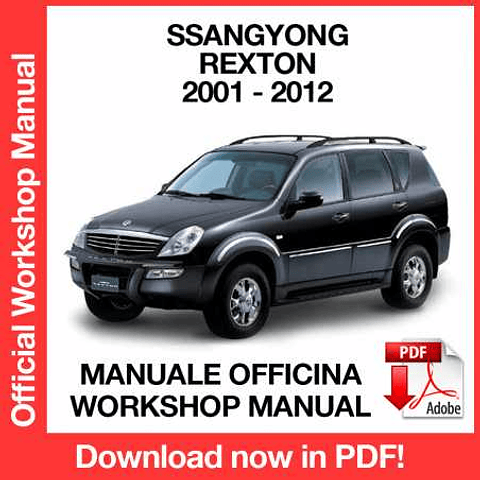 Manuale Officina Ssangyong Rexton Y200 (2007-2008-2009-2010-2011-2012) (EN)
