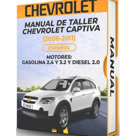 Manuale di officina Chevrolet Captiva (2006, 2007, 2008, 2009, 2010, 2011) MOTORE: BENZINA 2.4 e 3.2 e DIESEL 2.0