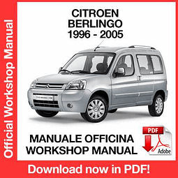Manuale Officina Citroen Berlingo (1996-1997-1998-1999-2000-2001- 2002-2003-2004-2005) (EN)