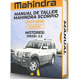Manuale di officina Mahindra Scorpio (MOTORI 2007, 2008, 2009, 2010, 2011, 2012, 2013, 2014, 2015, 2016: DIESEL 2.2)
