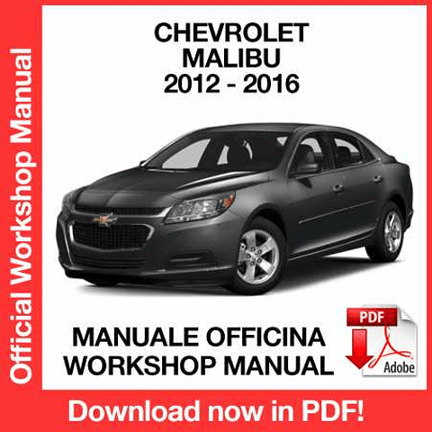Manuale Officina Chevrolet Malibu (2012-2013-2014-2015-2016) (EN)