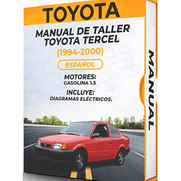 Manuale d'officina Toyota Tercel (1994, 1995, 1996, 1997, 1998, 1999, 2000)PDF