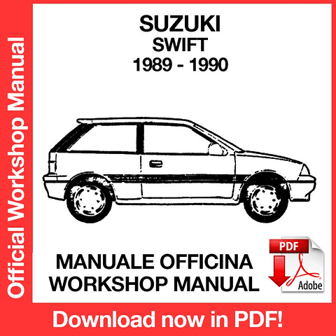 Manuale Officina Suzuki Swift (1989-1990) (EN)