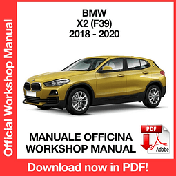 MANUALE OFFICINA BMW X2 F39 (2018-2019-2020) (EN)