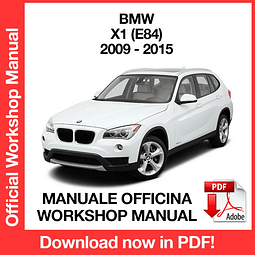 MANUALE OFFICINA BMW X1 E84 (2009-2010-2011-2012-2013-2014-2015) (EN)