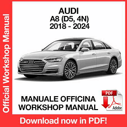 MANUALE OFFICINA AUDI A8 (2018-2019-2020-2021-2022-2023-2024) (EN)