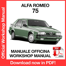 MANUALE OFFICINA ALFA ROMEO 75 (EN)