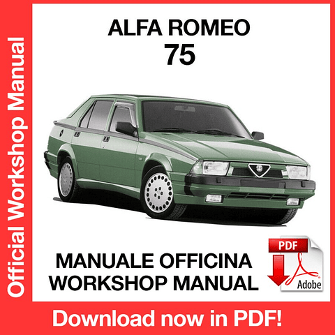 MANUALE OFFICINA ALFA ROMEO 75 (EN)