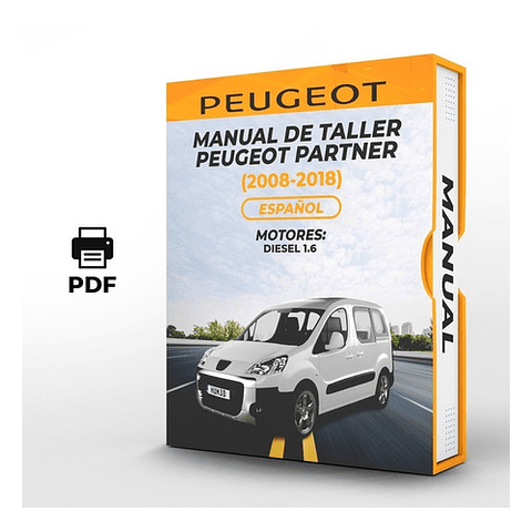 Manuale d'officina Peugeot Partner (2013, 2014, 2015, 2016, 2017, 2018)1.6