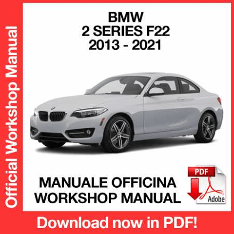 Manuale Officina BMW 2 Series F22 (2013-2014-2015-2016-2017-2018-2019-2020-2021) (EN)