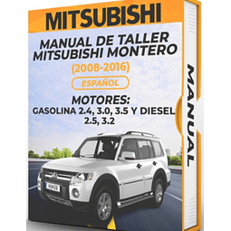 Manuale d'officina Mitsubishi Montero (2013, 2014, 2015, 2016)2.4, 3.0, 3.5