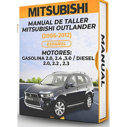 Manuale d'officina Mitsubishi Outlander (2006, 2007, 2008) 2.0, 2.4, 3.0 GAS 2.0, 2.2, 2.3