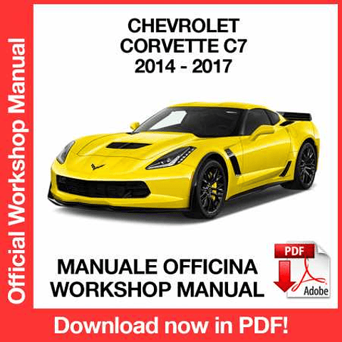 Manuale Officina Chevrolet Corvette C7 (2014-2015-2016-2017) (EN)