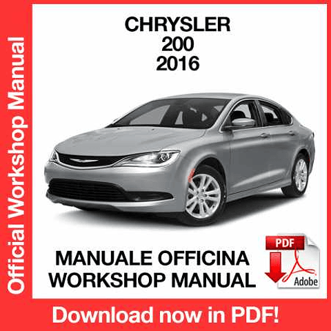 Manuale Officina Chrysler 200 (2016) (EN)