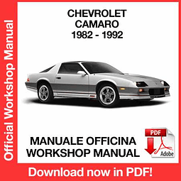 Manuale Officina Chevrolet Camaro (1982-1983-1984-1985-1986-1987-1988-1989-1990-1991-1992) (EN)