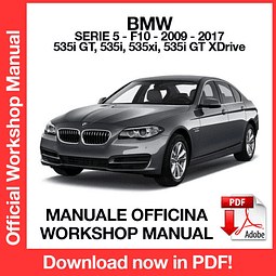 MANUALE OFFICINA BMW SERIE 5 F10 (2009-2010-2011-2012-2013-2014-2015-2016-2017) (EN)