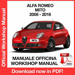 Manuale Officina Alfa Romeo MITO (2008-2009-2010-2011-2012-2013-2014-2015-2016-2017-2018) (ITA)