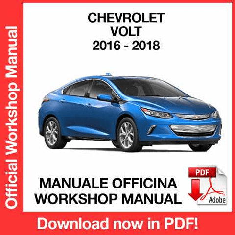 Manuale Officina Chevrolet Volt (2016-2017-2018) (EN)