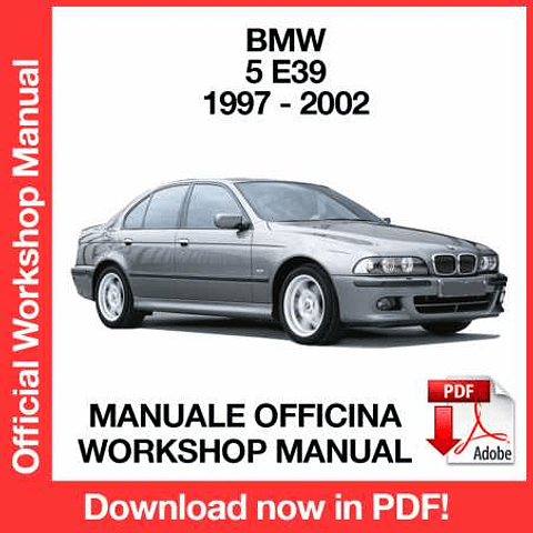 Manuale Officina BMW 5 Series E39 (1997-1998-1999-2000-2001-2002) (EN)