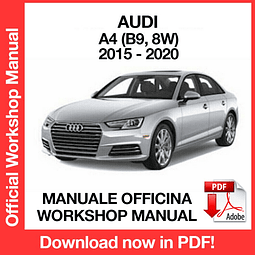 MANUALE OFFICINA AUDI A4 B9 8W (2015-2016-2017-2018-2019-2020) (EN)