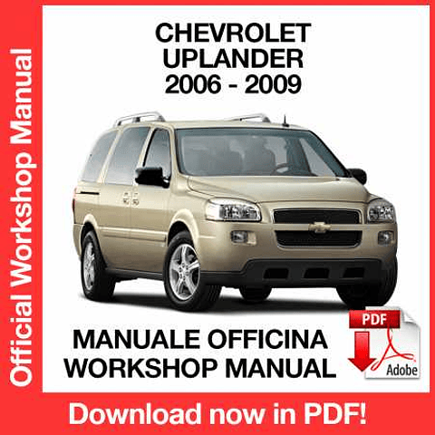 Manuale Officina Chevrolet Uplander (2005-2006-2007-2008-2009) (EN)