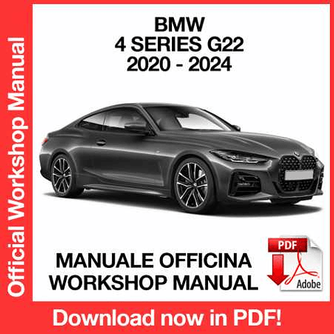 Manuale Officina BMW Serie 4 G22 (2020-2021-2022-2023-2024) (EN)