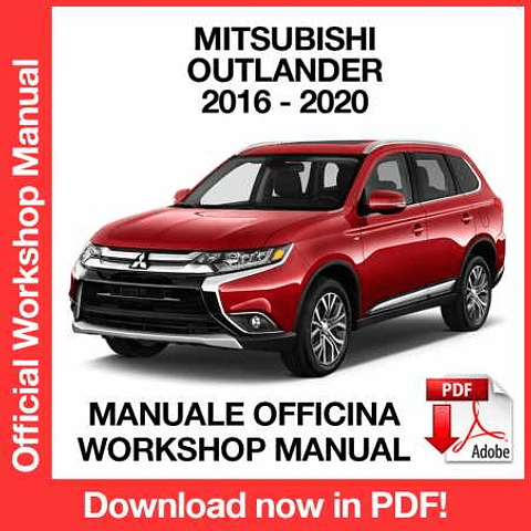 Manuale Officina Mitsubishi Outlander (2016-2017-2018-2019-2020) (EN)