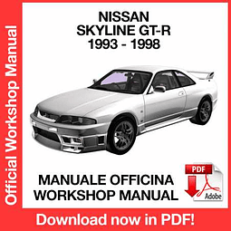 Manuale Officina Nissan Skyline GT-R R33 (1993-1994-1995-1996-1997-1998) (EN)