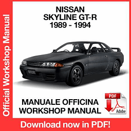 Manuale Officina Nissan Skyline GT-R R32 (1989-1990-1991-1992-1993-1994) (EN)