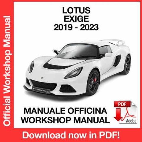 Manuale Officina Lotus Exige (2019-2020-2021-2022-2023) (EN)