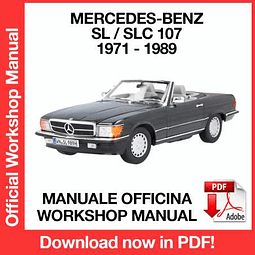 Manuale Officina Mercedes Benz SL SLC 107 (1971-1989) (EN)