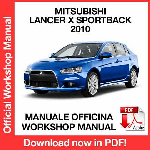 Manuale Officina Mitsubishi Lancer X Sportback (2010) (EN)