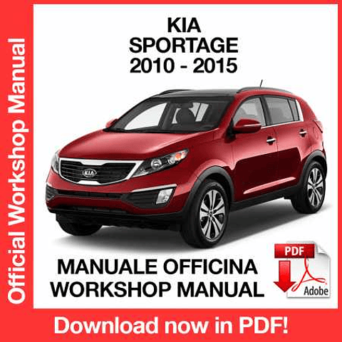 Manuale Officina Kia Sportage (2010-2011-2012-2013-2014-2015) (EN)