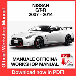 Manuale Officina Nissan GT-R R35 (2007-2008-2009-2010-2011-2012-2013-2014) (EN)