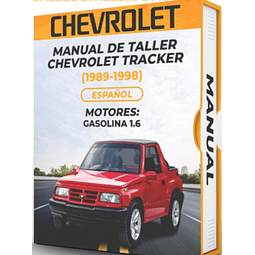 Manuale d'officina Chevrolet Tracker (1989, 1990, 1991, 1992, 1993, 1994, 1995, 1996, 1997, 1998)
