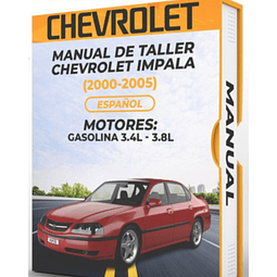 Manuale d'officina Chevrolet Impala (2000, 2001, 2002, 2003, 2004, 2005)3.4L, 3.8L