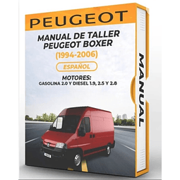 Manuale di officina Peugeot Boxer (1994, 1995, 1996, 1997, 1998, 1999) 2.0 GAS 1.9, 2.5 2.8