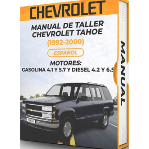 Manuale d'officina Chevrolet Tahoe (1992, 1993, 1994, 1995, 1996, 1997, 1998, 1999, 2000) BENZINA 4.1 E 5.7 E DIESEL 4.2 E 6.5