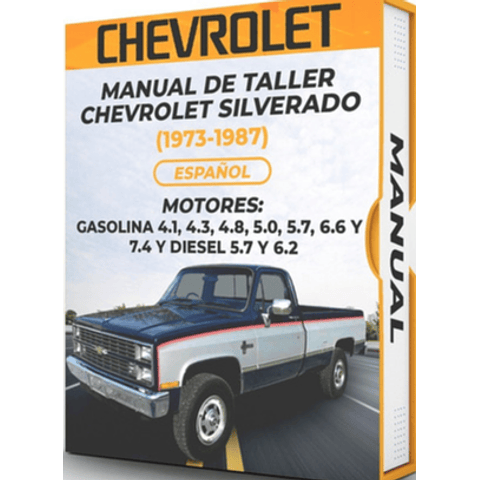 Manuale di officina Chevrolet Silverado (1973, 1974, 1975, 1976, 1977, 1978, 1979, 1980, 1981, 1982, 1983, 1984, 1985, 1986, 1987)