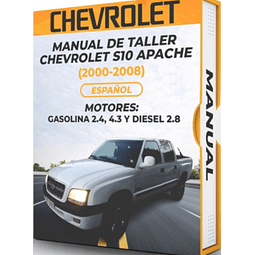 Manuale di officina Chevrolet S10 Apache (2000, 2001, 2002, 2003, 2004, 2005, 2006, 2007, 2008) BENZINA 2.4, 4.3 E DIESEL 2.8 PDF