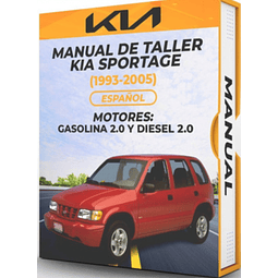 Manuale di officina Kia Sportage (1993, 1994, 1995, 1996, 1997, 1998, 1999) BENZINA 2.0 E DIESEL 2.0 
