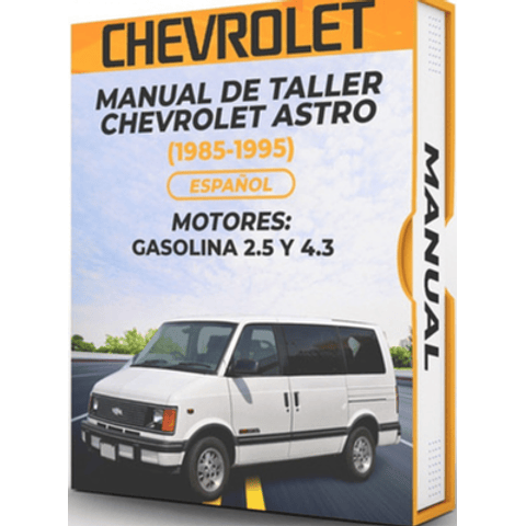 Manuale di officina Chevrolet Astro (1985, 1986, 1987, 1988, 1989, 1990, 1991, 1992, 1993, 1994, 1995) BENZINA 2.5 e 4.3
