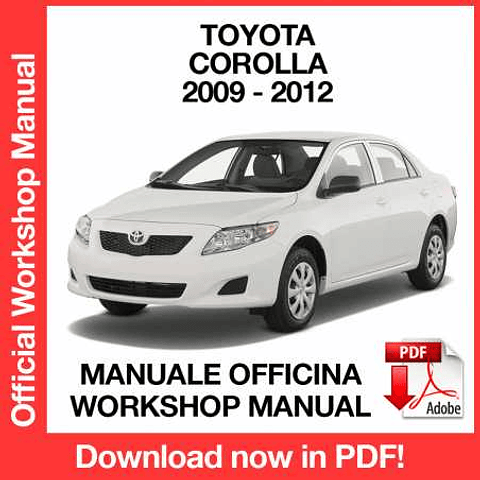 Manuale Officina Toyota Corolla (2009-2010-2011-2012) (EN)