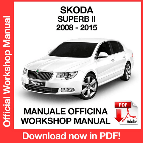 Manuale Officina Skoda Superb MK2 (2008-2009-2010-2011-2012-2013-2014-2015) (EN)