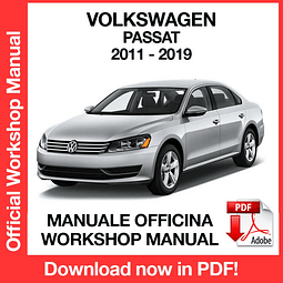 Manuale Officina Volkswagen Passat (2011-2012-2013-2014-2015-2016-2017-2018-2019) (EN)