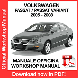 Manuale Officina Volkswagen Passat (2005-2006-2007-2008) (EN)