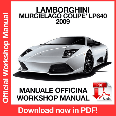 Manuale Officina Lamborghini Murcielago LP640 (2009) (EN)