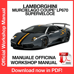 Manuale Officina Lamborghini Murcielago Coupe LP670 (2009) (EN)