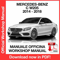 Manuale Officina Mercedes-Benz C W205 (2014-2015-2016-2017-2018) (EN)